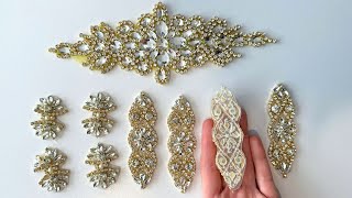 Gorgeous Iron On Rhinestone Appliqué!