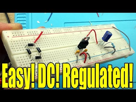 How to build a simple regulated DC power supply