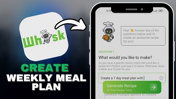 How to Create Weekly Meal Plans Using Whisk AI in SECONDS!