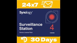 Synology Surveillance Station License CLP4 physical pack unpacking