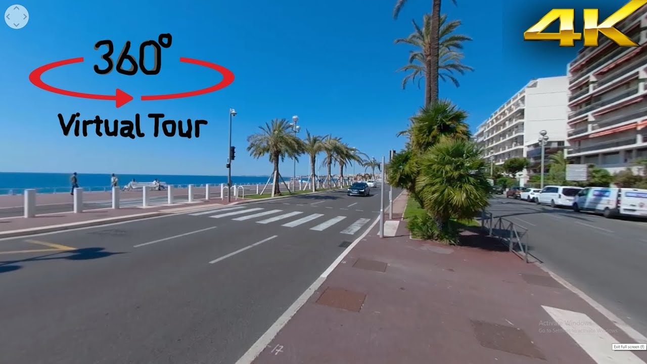 Concept • Nice • Cote d'Azur • France • Camera 4K • Virtual Reality