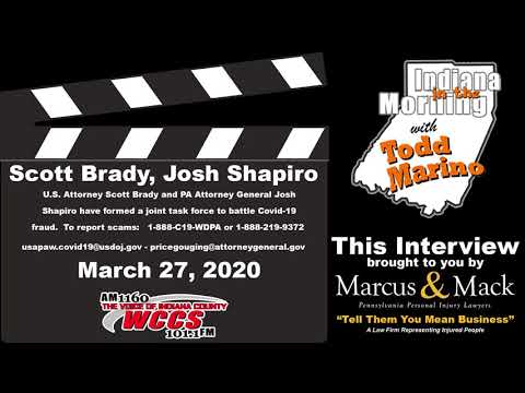 Indiana in the Morning Interview: Scott Brady and Josh Shapiro (3-27-20)