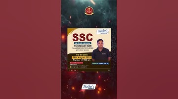 SSC Offline Foundation Batch Start 28 August 2025 | India