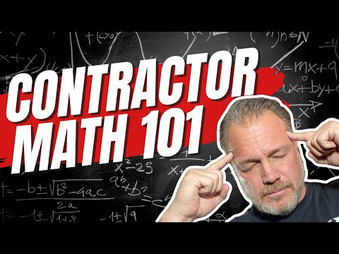 Contractor Business Math Crash Course | TCF830 thumbnail