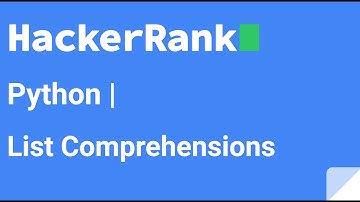 06 Python List Comprehension | HackerRank