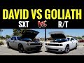 Dodge Challenger SXT V6 vs Challenger RT V8 | STREET RACE!