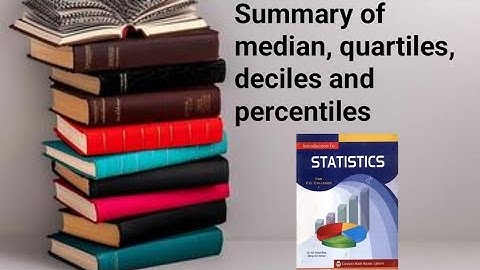 Summary of median, quartiles and percentiles ch 3 lec 12