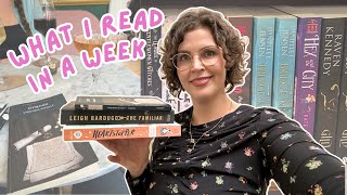 what I *realistically* read in a week 🗓️📚 reading vlog