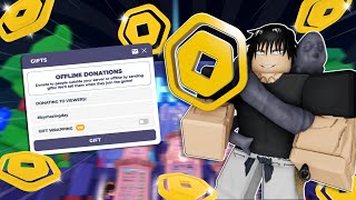   Donating Robux To Viewers Pls Donate 