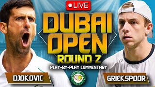 Saiba onde assistir Djokovic x Griekspoor pelo ATP de Dubai ao vivo hoje