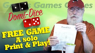 FREE SOLO GAME - A roll-and-write game called \