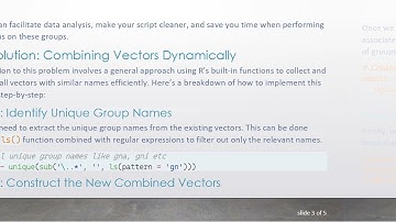 Efficiently Combine R Vectors Based on Their Names