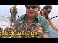 Dan Hernandez using bucktail jig for Rock Fish | SPORT FISHING