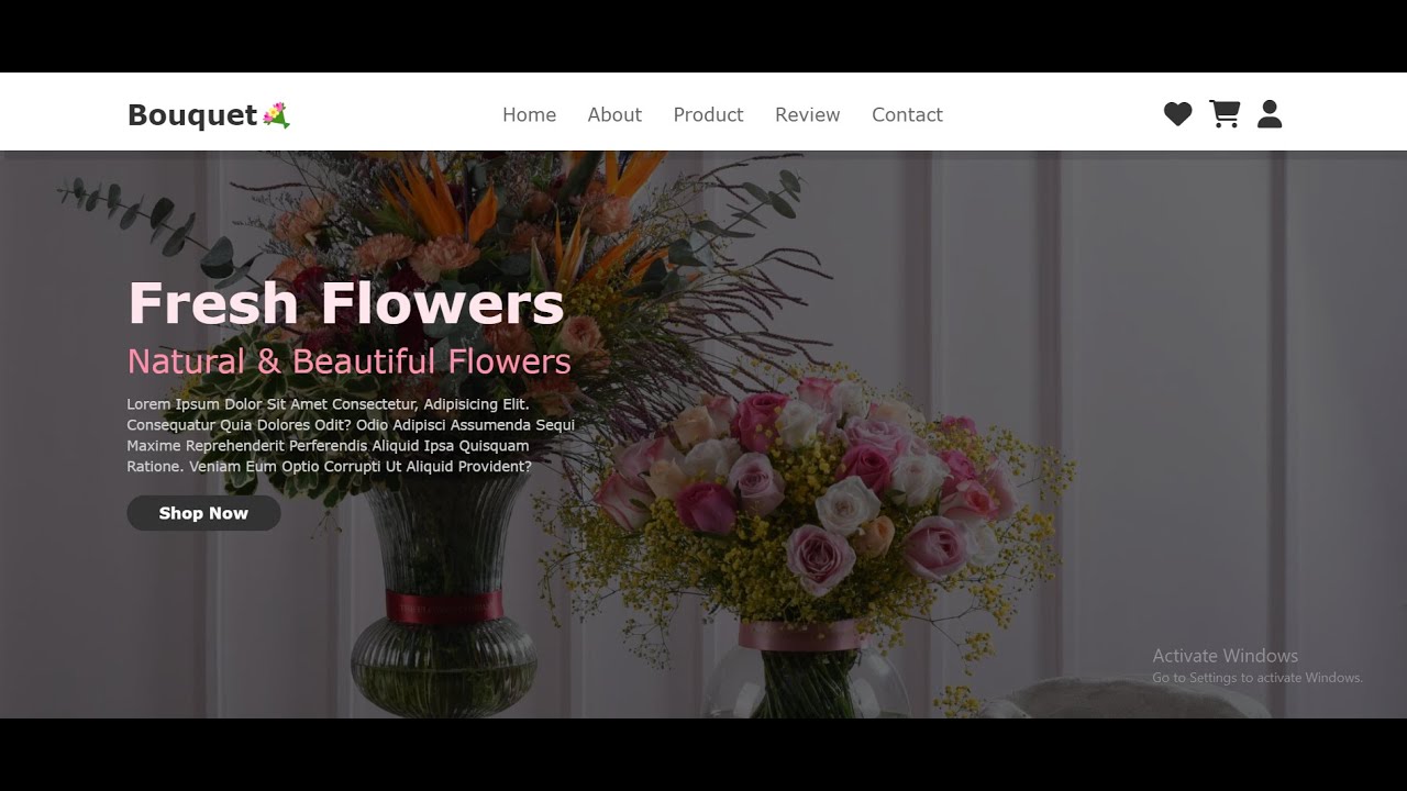 Responsive Home Section Design using html & CSS | html & CSS projects ...