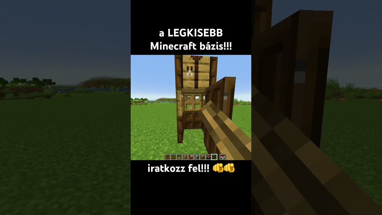 Ez a LEGKISEBB Minecraft bázis!!