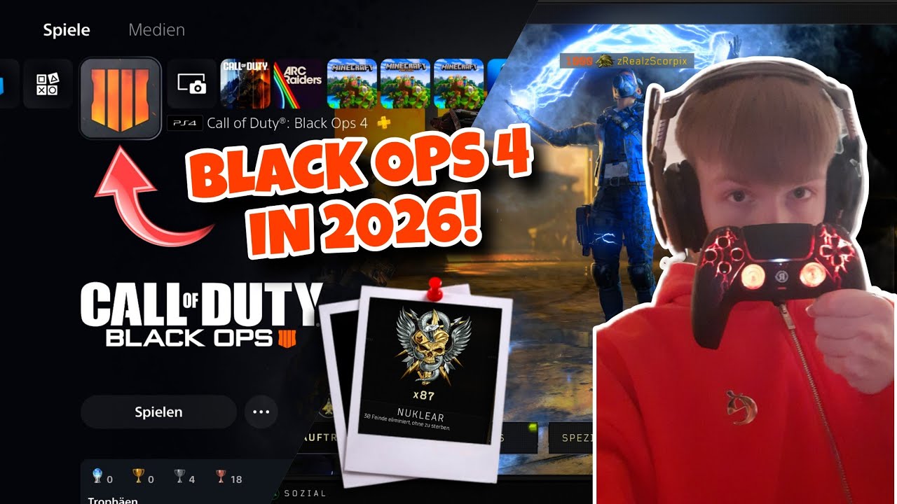 ICH SPIELE BLACK OPS 4 in 2026!😍