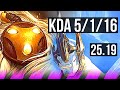 BARD & Kai'Sa vs GALIO & Lucian (SUP) | 5/1/16 | EUW Challenger | 25.19