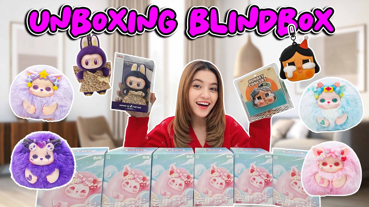 UNBOXING BLINDBOX FUNII DREAM IN THE CLOUD SERIES!! ADA LABUBU & CRY BABY JUGA!!