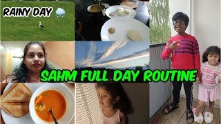 #Vlog || SAHM Full day routine || Enta pani chesina end undadu anipistadi naku sometimes😒 || 🌧 day