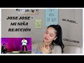 REACCIONO a JOSÉ JOSÉ - Mi niña por  PRIMERA VEZ