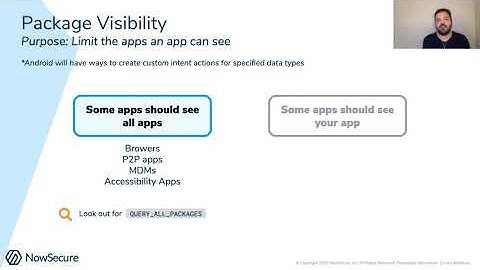 Android 11 - Security & Privacy Updates - Package Visibility (6/8)