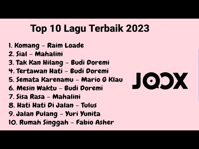 TOP 10 LAGU TERBAIK INDONESIA - KOMANG RAIM LOADE X SIAL MAHALINI X SEMATA KARENAMU X SISA RASA class=