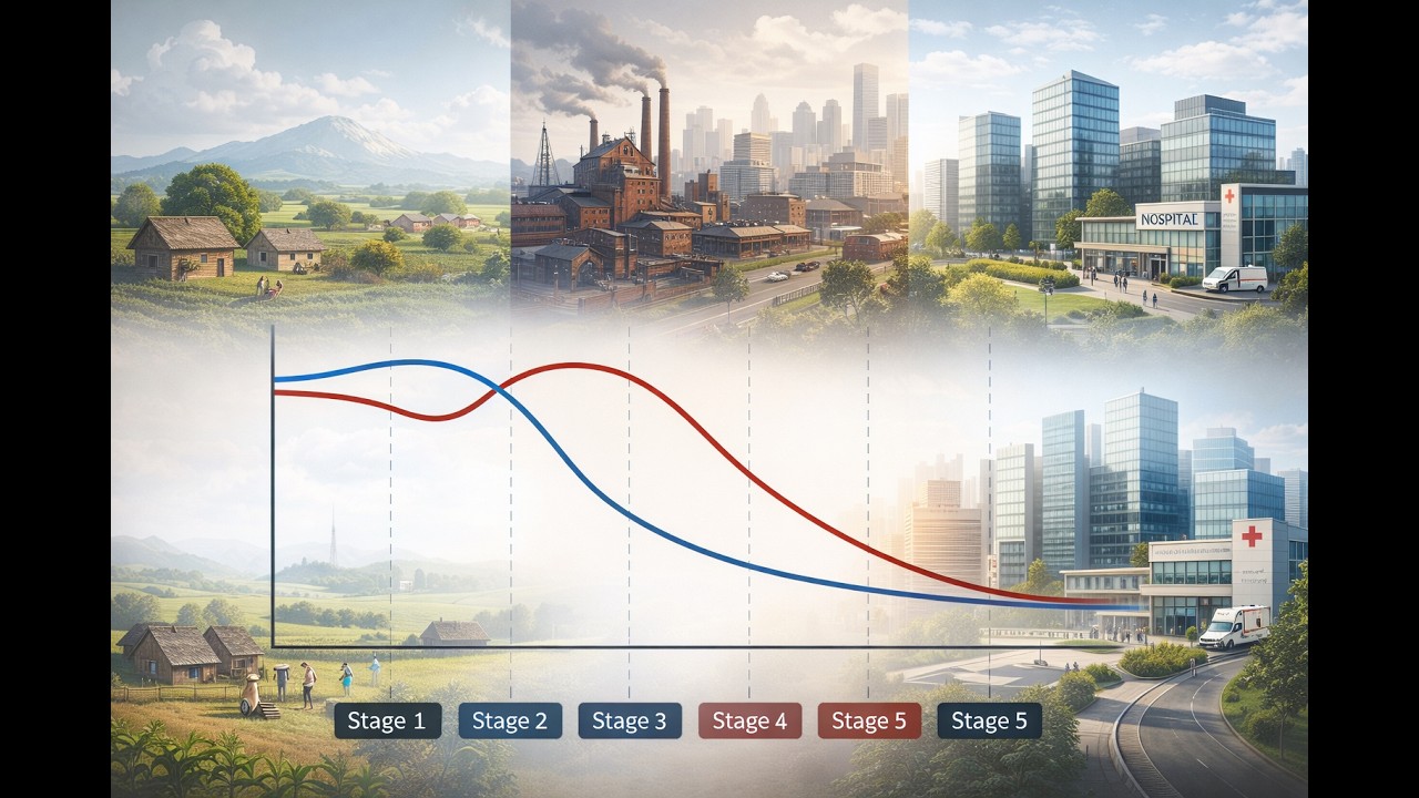The Demographic Transition Model (DTM) Explained | AQA GCSE Geography