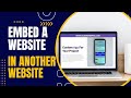 Embed A Website In A Website Easily - You Don't Need To Know Code!