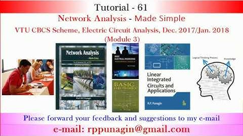 T 61 Electric Circuit Analysis,VTU CBCS Scheme Dec  2017   Jan  2018,Module 3