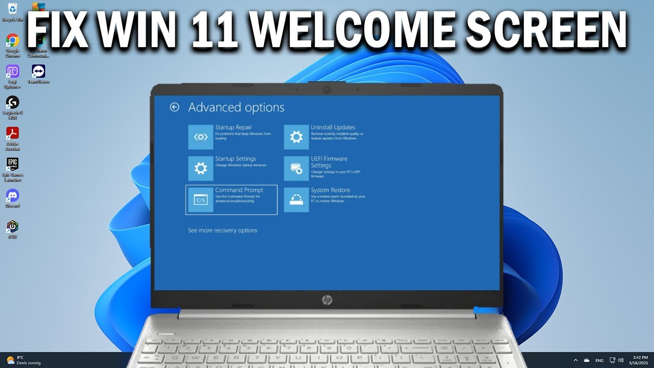 How To Fix Windows 11 Stuck On Welcome Screen - Easy Fix - YouTube