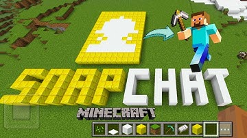 I BUILD A SNAPCHAT LOGO IN MINECRAFT