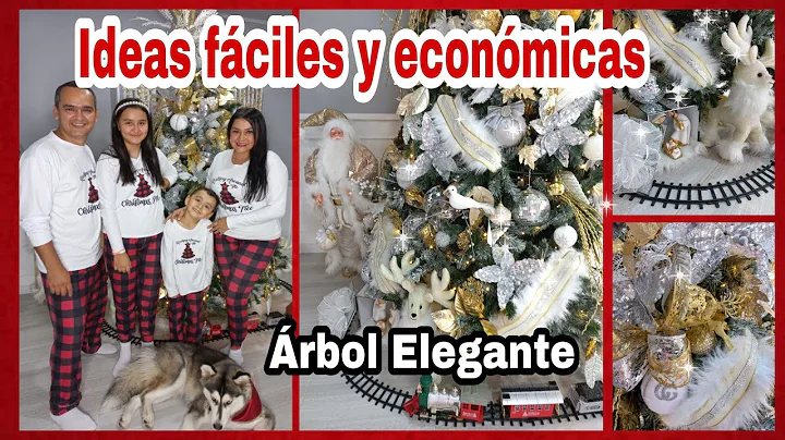 COMO DECORAR EL ARBOL DE NAVIDAD ELEGANTE/IDEAS FA...