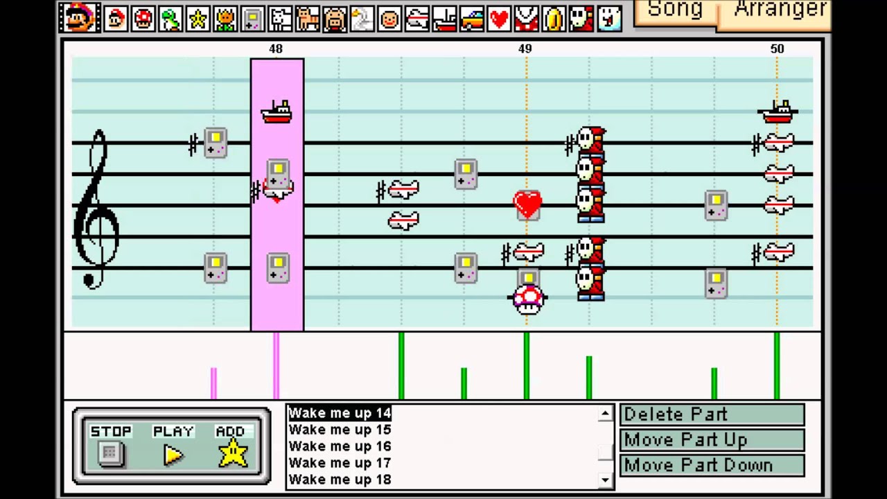 Avicii - Wake Me Up - Mario Paint Composer