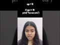 If Statement in python 🐍 #shorts #python