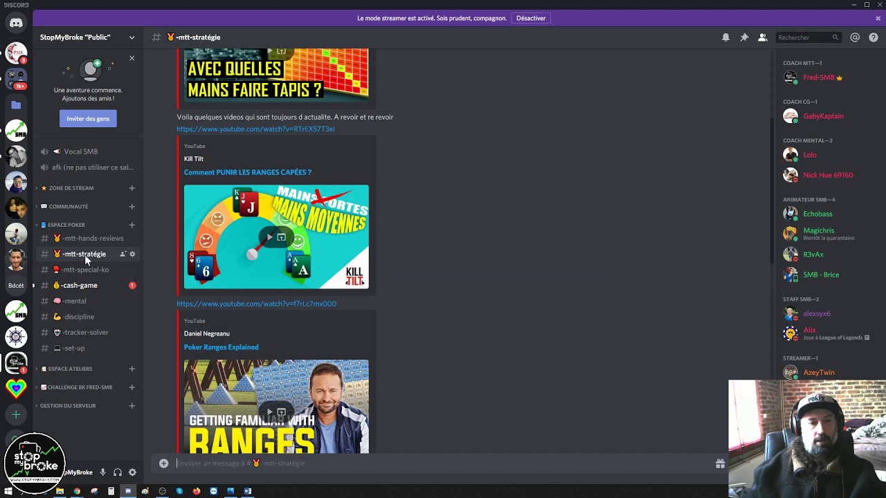 Présentation du groupe de travail "discord" - YouTube