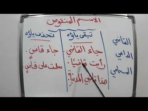 حذف ياء الاسم المنقوص