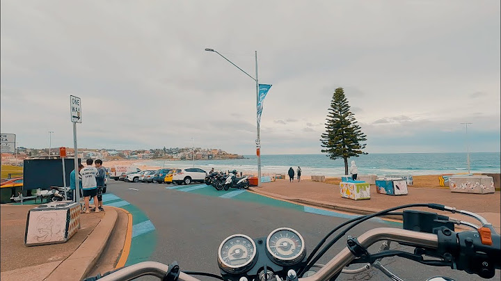 ASMR motorcycle ride to Bondi Beach [episode 5] Kawasaki W800