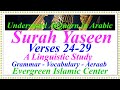 Understanding quran in arabic surah 036 yaseen aayats 2429