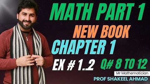 #chapter1 #Exercise1.2 #Question08to12