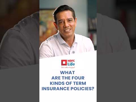 What are the four kinds of Term Insurance Policies? | Term Insurance Explained by Anup Soni