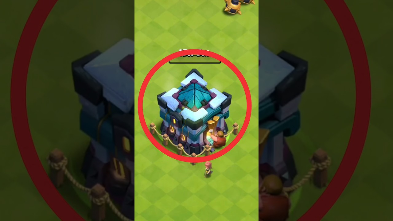 El Ayuntamiento más DIFICIL de mejorar en Clash Of Clans# #clashofclans #coc #shorts #clasharama