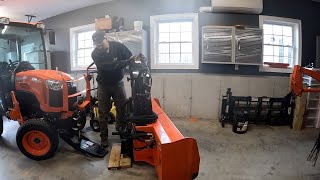 #84 KUBOTA: LOADER REMOVAL AND BLOWER INSTALL