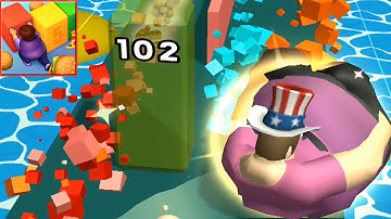 Fat Pusher (IOS, Android) NEW UPDATE Gameplay All Levels (Level 131-135)