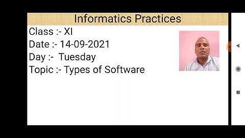 Class XI Informatics Practices 14 09 2021 By Mr  Praveen Singh