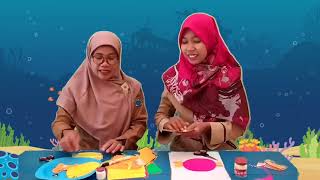 Belajar Dari Rumah (BDR) Mengenal Binatang di Air dan Membuat Bentuk Ikan dari Kertas Origami
