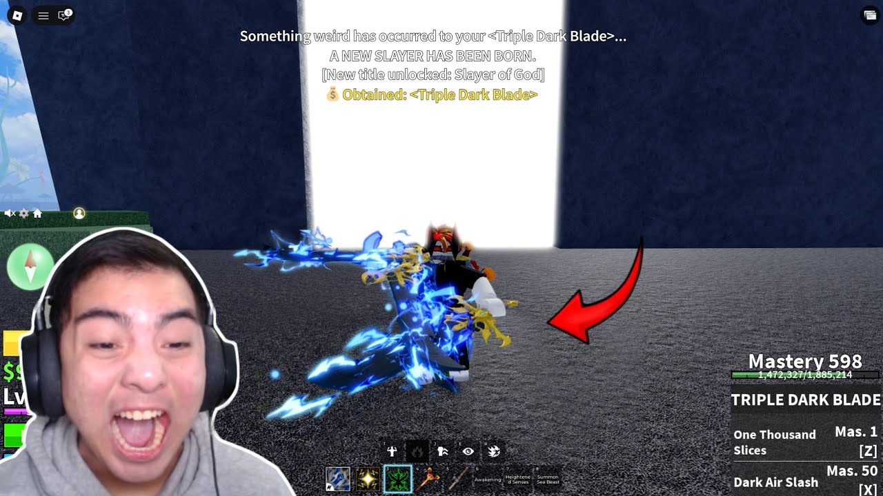 НАКОНЕЦ-ТО.. Админ ТРОЙНОЙ ТЕМНЫЙ КЛИНК V3 в Blox Fruits..! ☠️