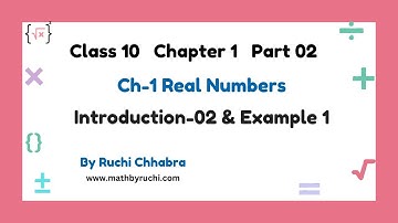 Fundamental Theorem of Arithmetic|class 10 Math Chapter 1| Real Numbers|Example 1| Ruchi Chhabra