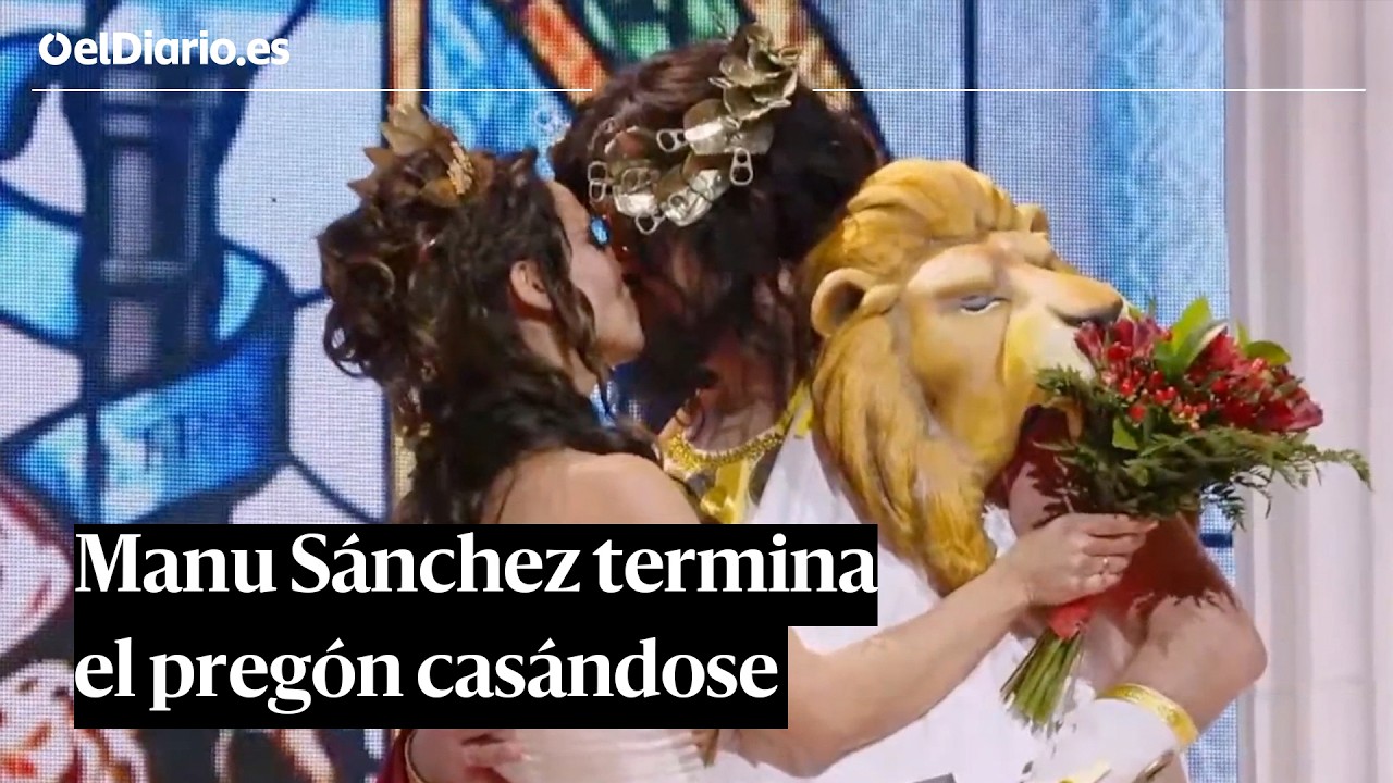 Manu Sanchez acaba el pregón del carnaval pidiendo matrimonio a su pareja y 