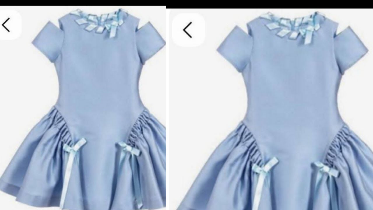 HOW TO CUT AND SEW SIDE GATHERED DRESS FOR KIDS WITH CAP SLEEVES