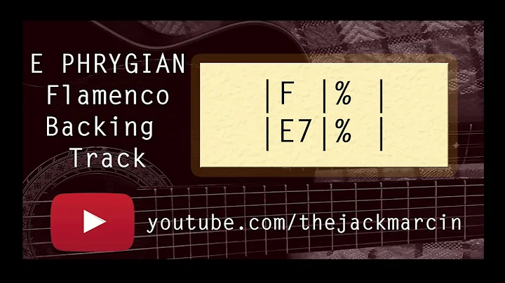 E Phrygian Flamenco Style Backing Track -  For practicing improvisation - Slow tempo